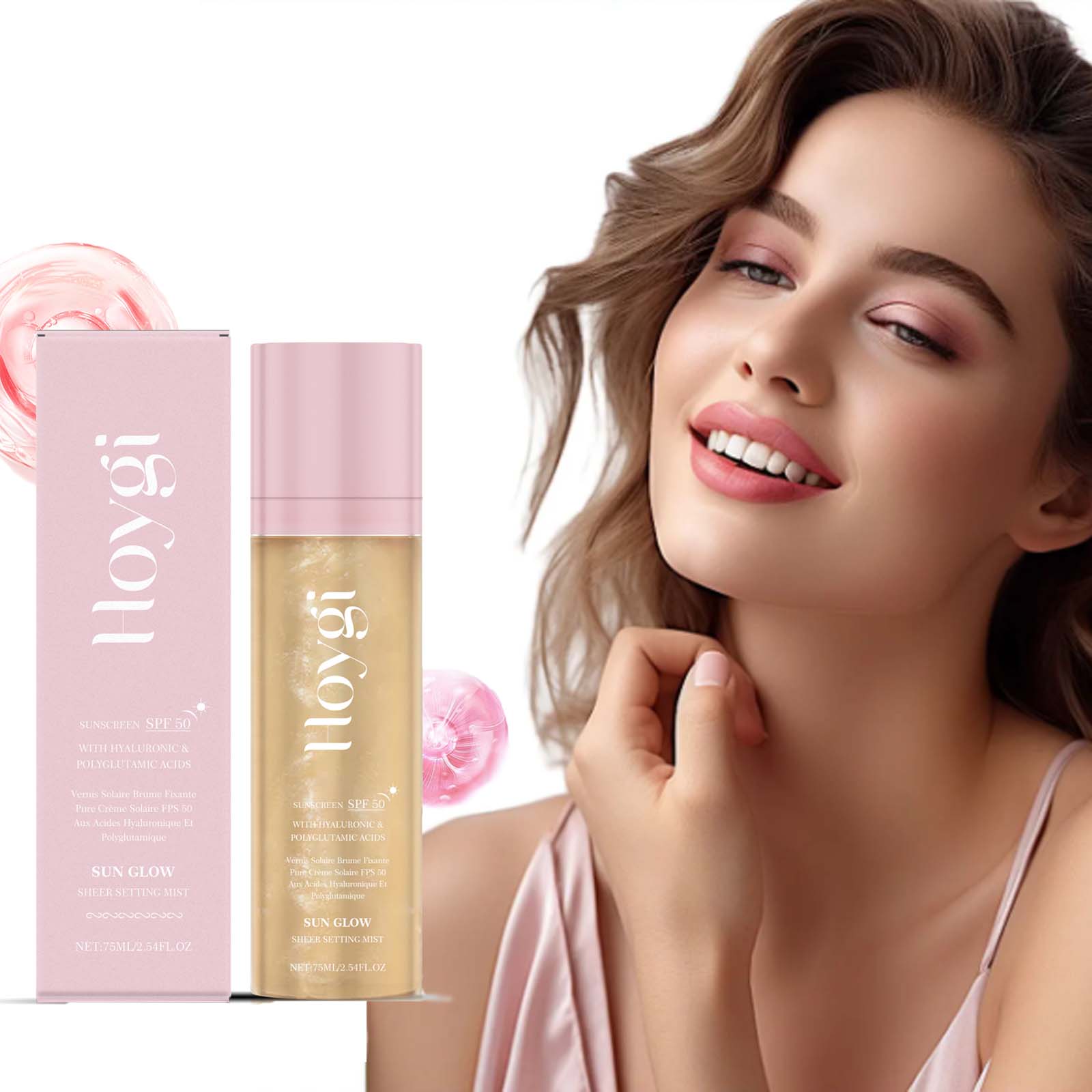 Polyglutamic Acid Moisturizer - Spray utrwalający SPF 50+ Kontrola sebum